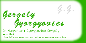 gergely gyorgyovics business card